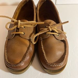 Cary Country Brown Loafers Shoes Size 10.5” EUC Lace Up Boat Shoes